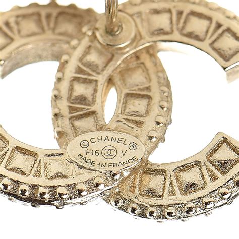 chanel cc earrings sizes|chanel earrings the two c's.